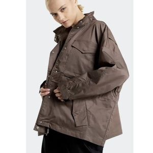 Nike Women’s Sportswear Collection Essentials Oversize Boxy Fit Brown Jacket S